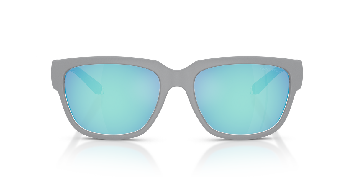 Arnette AN4366 Bounce Sunglasses in 3008Y7 Crystal Grey / Light Grey Mirror Blue lens, front view