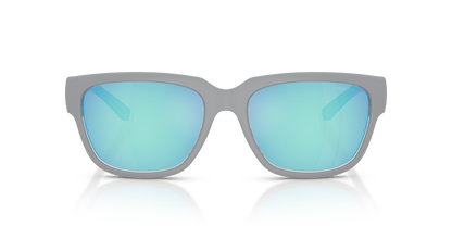 Arnette AN4366 Bounce Sunglasses in 3008Y7 Crystal Grey / Light Grey Mirror Blue lens, front view