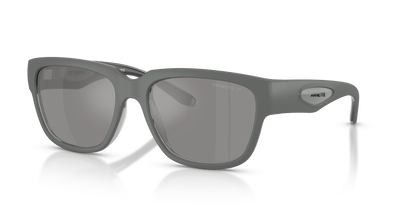 Arnette AN4366 Bounce Sunglasses in 3009Z3 Transparent Dark Grey / Grey Mirror Silver 80 Polarized lens