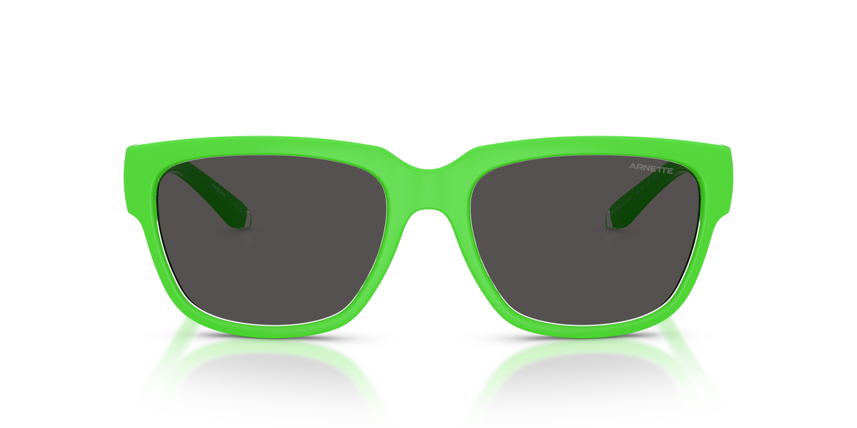 Arnette AN4366 Bounce Sunglasses in 301387 Gekko Green/Crystal / Dark Grey lens, front view