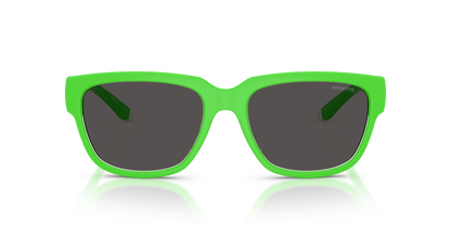 Arnette AN4366 Bounce Sunglasses in 301387 Gekko Green/Crystal / Dark Grey lens, front view