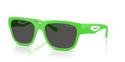 Arnette AN4366 Bounce Sunglasses in 301387 Gekko Green/Crystal / Dark Grey lens