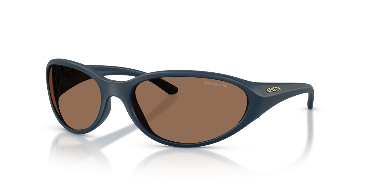 Arnette AN4368 Raven Sunglasses in 275973 Matte Blue / Dark Brown lens