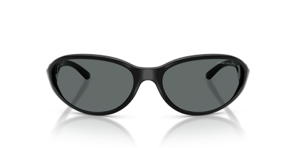 Arnette AN4368 Raven Sunglasses in 290081 Recycled Black / Grey Polarized lens, front view