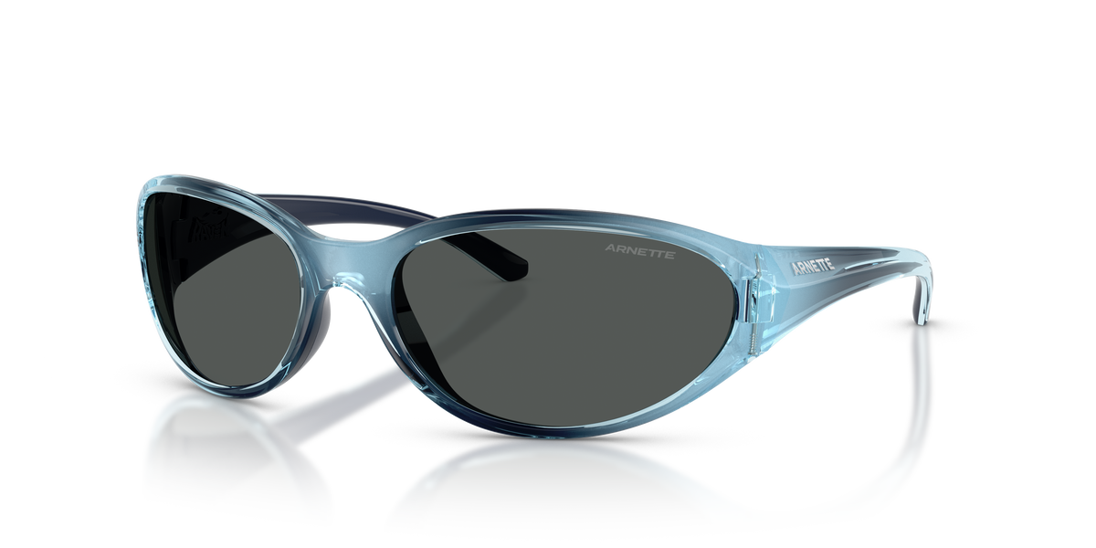 Arnette AN4368 Raven Sunglasses in 303287 Flashcoat Blue / Dark Grey lens