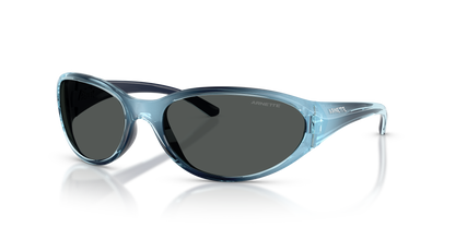 Arnette AN4368 Raven Sunglasses in 303287 Flashcoat Blue / Dark Grey lens