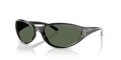 Arnette AN4368 Raven Sunglasses in 303371 Flashcoat Grey / Dark Green lens