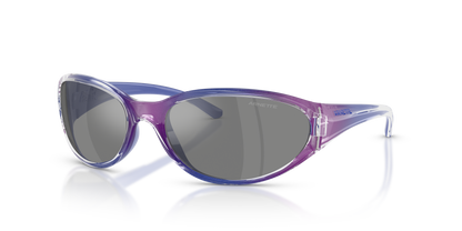 Arnette AN4368 Raven Sunglasses in 30356G Flashcoat Purple / Grey Mirror Silver lens