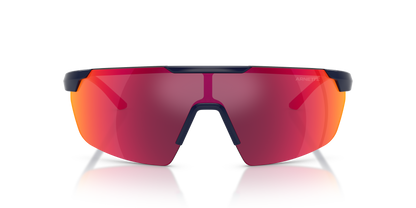 Arnette AN4369 Sunglasses in 27626Q Navy Blue / Red/Yellow Mirror lens, front view