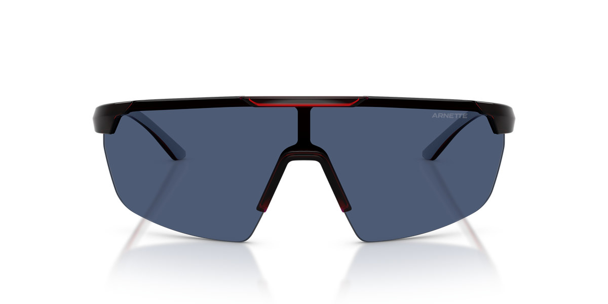 Arnette AN4369 Sunglasses in 303980 Red/Metallic Silver / Dark Blue lens, front view
