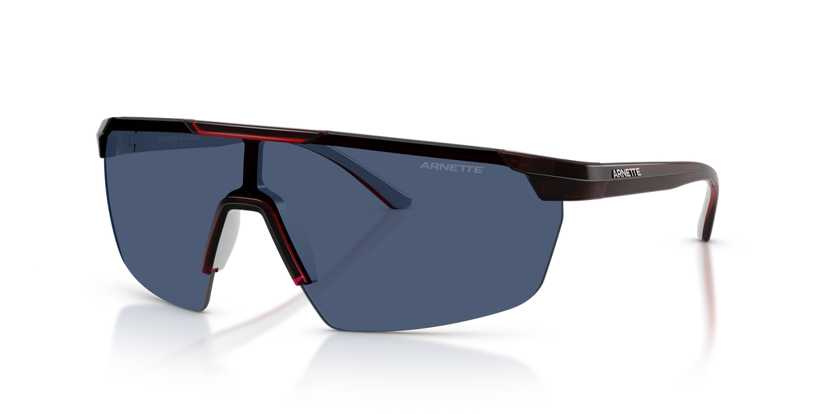 Arnette AN4369 Sunglasses in 303980 Red/Metallic Silver / Dark Blue lens