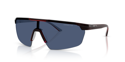 Arnette AN4369 Sunglasses in 303980 Red/Metallic Silver / Dark Blue lens