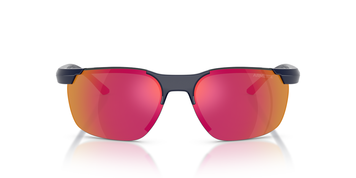 Arnette AN4370 Sunglasses in 27626Q Navy Blue / Red/Yellow Mirror lens, front view