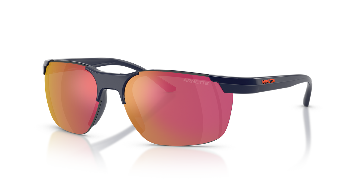 Arnette AN4370 Sunglasses in 27626Q Navy Blue / Red/Yellow Mirror lens