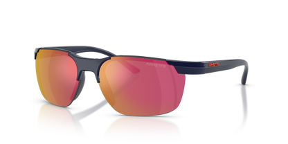 Arnette AN4370 Sunglasses in 27626Q Navy Blue / Red/Yellow Mirror lens
