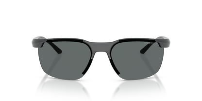 Arnette AN4370 Sunglasses in 284181 Dark Grey / Grey Polarized lens, front view