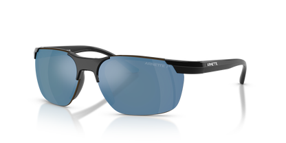 Arnette AN4370 Sunglasses in 290022 Recycled Black / Mirror Green Polarised lens