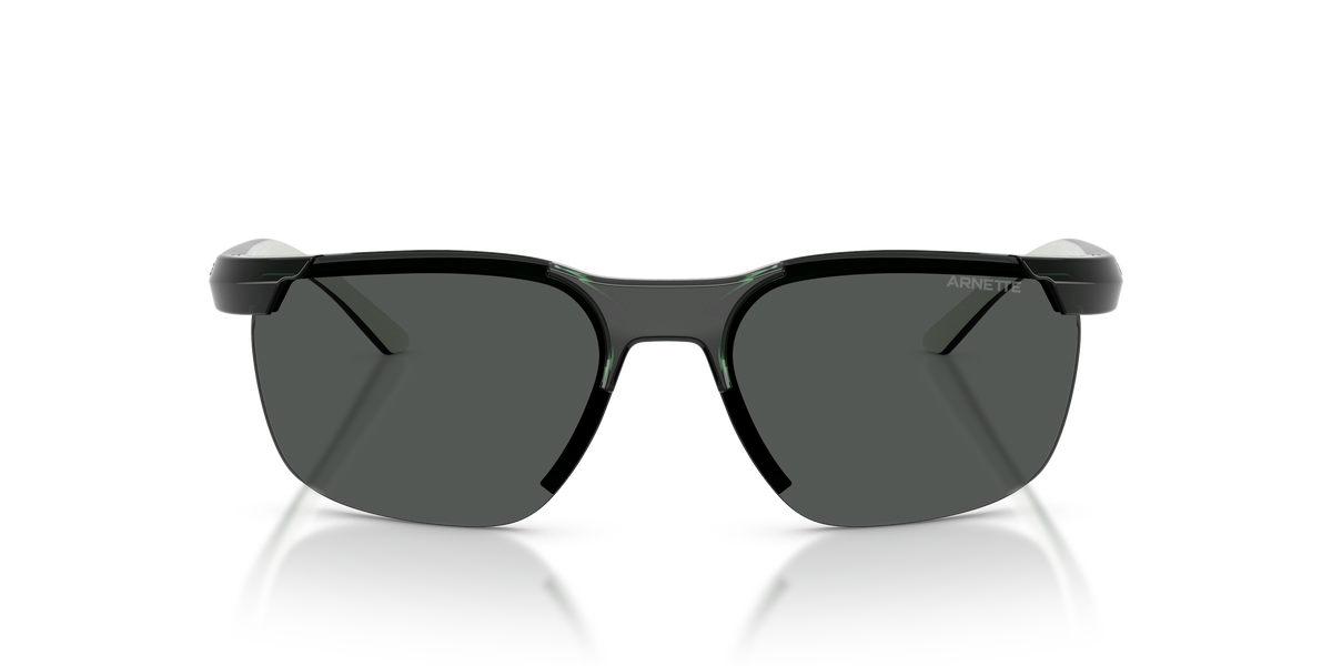 Arnette AN4370 Sunglasses in 303887 Green/Metallic Green / Dark Grey lens, front view