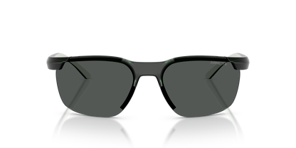 Arnette AN4370 Sunglasses in 303887 Green/Metallic Green / Dark Grey lens, front view