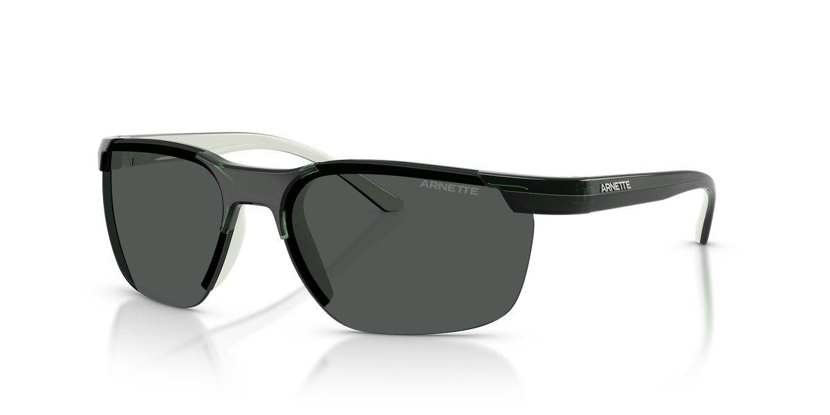 Arnette AN4370 Sunglasses in 303887 Green/Metallic Green / Dark Grey lens