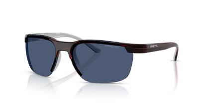 Arnette AN4370 Sunglasses in 303980 Red/Metallic Silver / Dark Blue lens