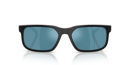 Arnette AN4372 Sunglasses in 290055 Recycled Black / Blue Mirror Blue lens, front view
