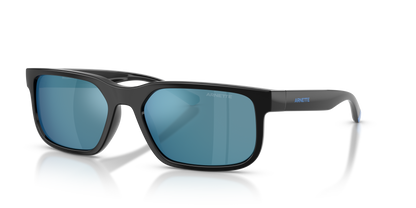 Arnette AN4372 Sunglasses in 290055 Recycled Black / Blue Mirror Blue lens