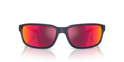 Arnette AN4373 Sunglasses in 27626Q Matte Navy Blue / Grey Mirror Orange/Yellow lens, front view