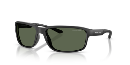 Arnette AN4373 Sunglasses in 290071 Matte Recycled Black / Dark Green lens