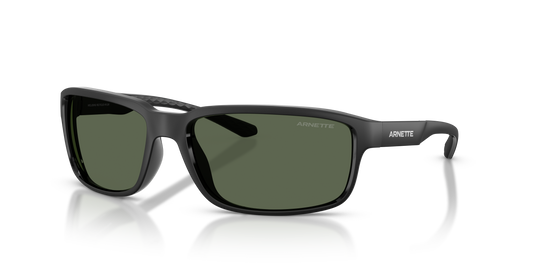 Arnette AN4373 Sunglasses in 290071 Matte Recycled Black / Dark Green lens