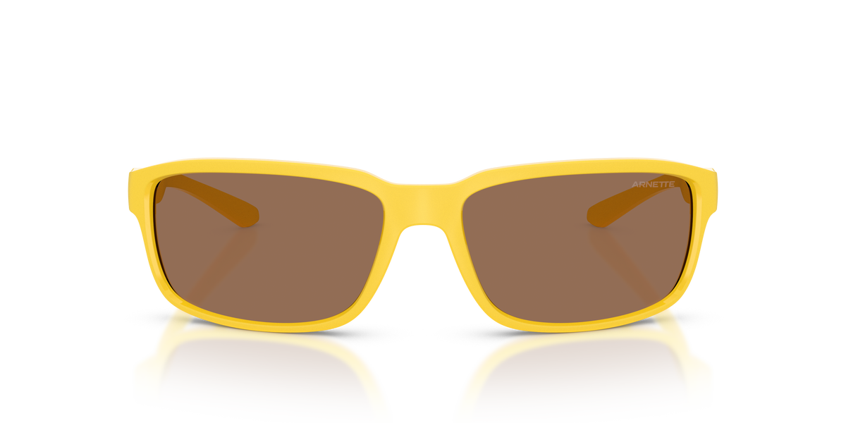 Arnette AN4373 Sunglasses in 304273 Matte Ochre / Dark Brown lens, front view