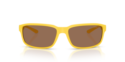 Arnette AN4373 Sunglasses in 304273 Matte Ochre / Dark Brown lens, front view