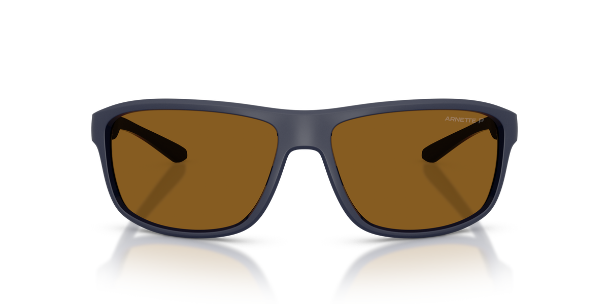 Arnette AN4374 Sunglasses in 276283 Matte Navy Blue / Polarized Brown lens, front view