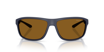 Arnette AN4374 Sunglasses in 276283 Matte Navy Blue / Polarized Brown lens, front view