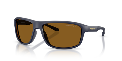 Arnette AN4374 Sunglasses in 276283 Matte Navy Blue / Polarized Brown lens