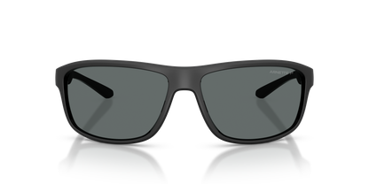 Arnette AN4374 Sunglasses in 290081 Matte Recycled Black / Grey Polarized lens, front view