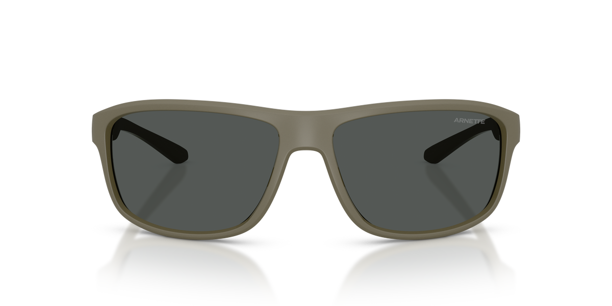 Arnette AN4374 Sunglasses in 302887 Matte Olive / Dark Grey lens, front view