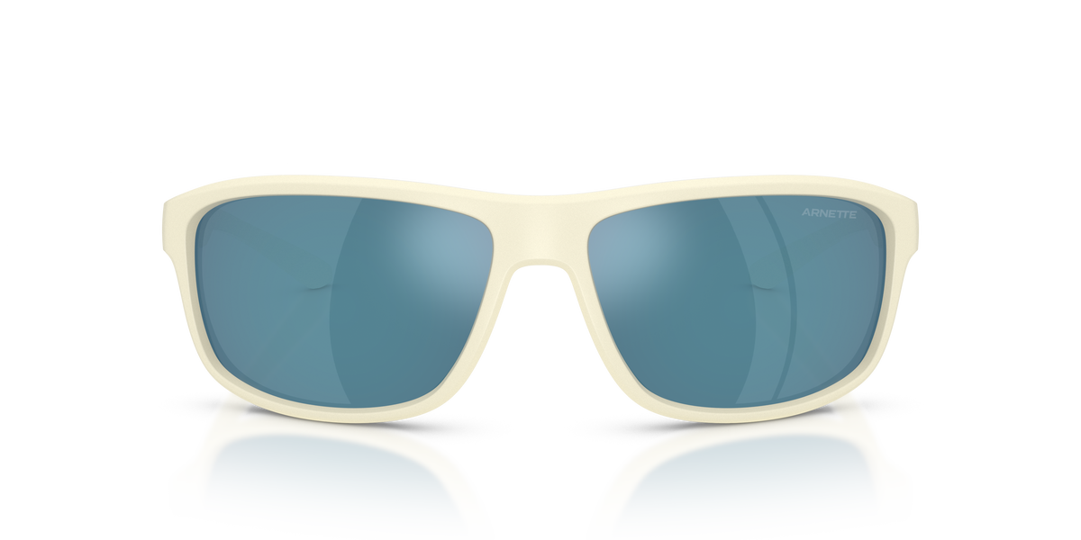 Arnette AN4374 Sunglasses in 302955 Milk / Blue Mirror Blue lens, front view