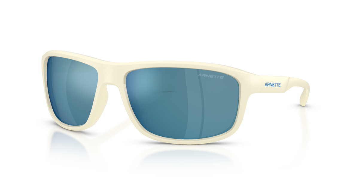 Arnette AN4374 Sunglasses in 302955 Milk / Blue Mirror Blue lens