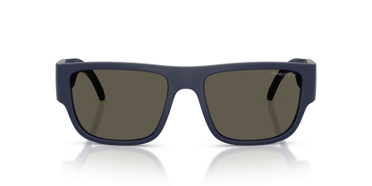 Arnette AN4377 Sunglasses in 2762/1 Navy Blue Matte Inside/Outside / Polarized Dark Grey lens, front view