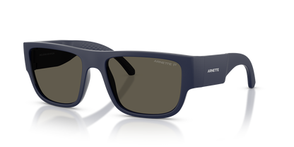 Arnette AN4377 Sunglasses in 2762/1 Navy Blue Matte Inside/Outside / Polarized Dark Grey lens