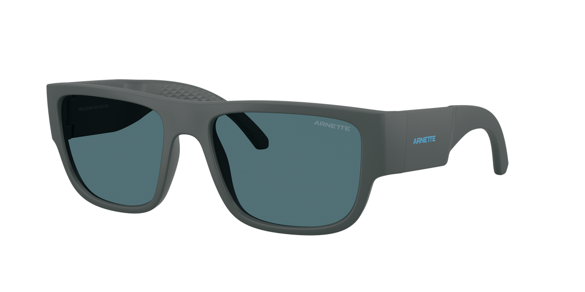 Arnette AN4377 Sunglasses in 284180 Dark Grey Matte Inside/Outside / Blue lens