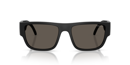 Arnette AN4377 Sunglasses in 2900/1 Rec Black Matte Inside/Outside / Dark Grey lens, front view