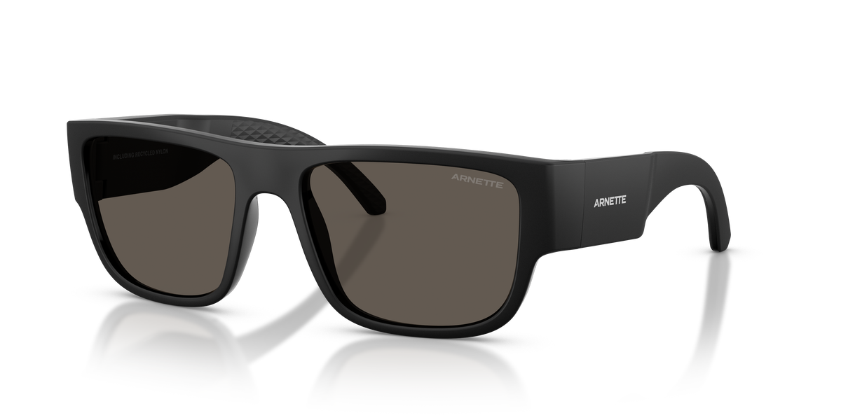 Arnette AN4377 Sunglasses in 2900/1 Rec Black Matte Inside/Outside / Dark Grey lens