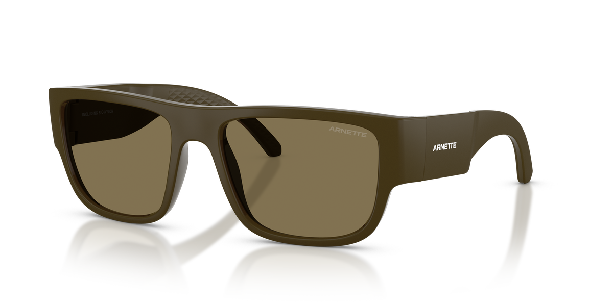 Arnette AN4377 Sunglasses in 3051/2 Green Matte Inside/Outside / Coffee lens