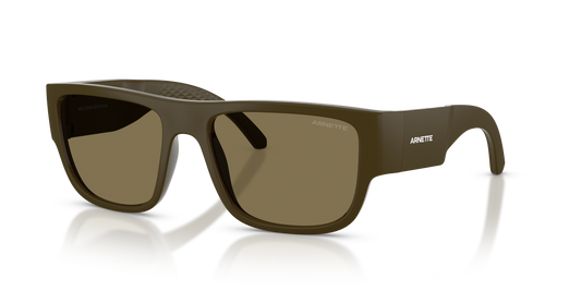 Arnette AN4377 Sunglasses in 3051/2 Green Matte Inside/Outside / Coffee lens