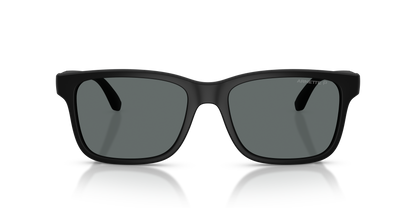 Arnette AN4378 Sunglasses in 290081 Matte Recycled Black / Dark Grey Polarized lens, front view