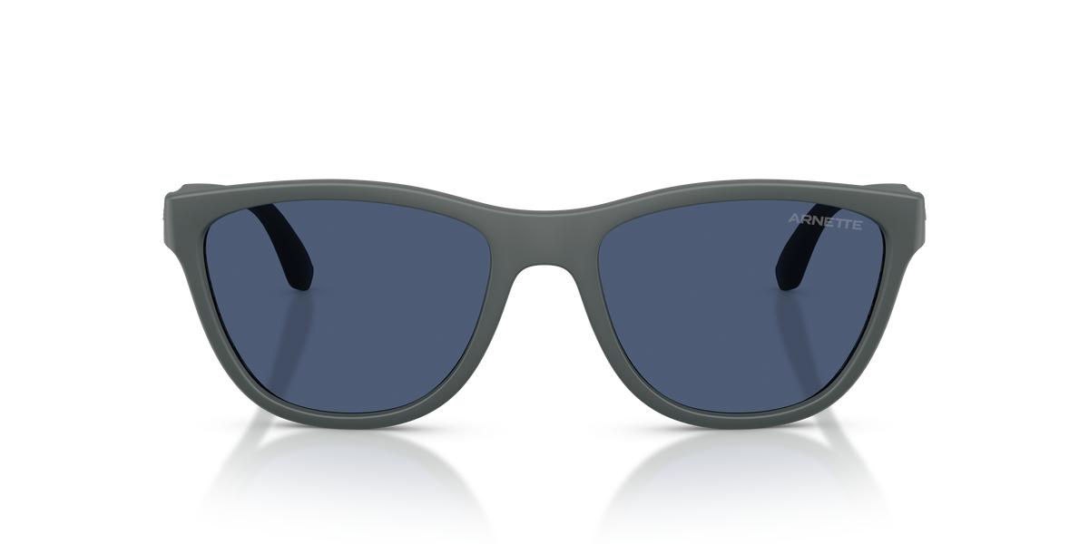 Arnette AN4379 Sunglasses in 284180 Matte Dark Grey / Dark Blue lens, front view