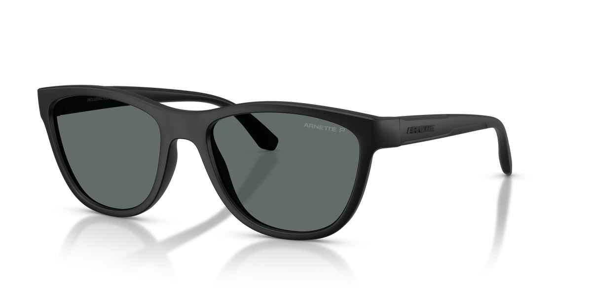 Arnette AN4379 Sunglasses in 290081 Matte Recycled Black / Dark Grey Polarized lens