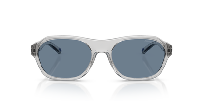 Arnette AN4380 Sunglasses in 28582V Transparent Grey / Dark Blue Polarized lens, front view